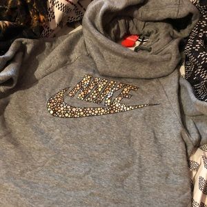 Gray women’s Nike hoodie